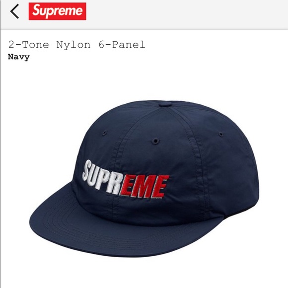 navy blue supreme hat